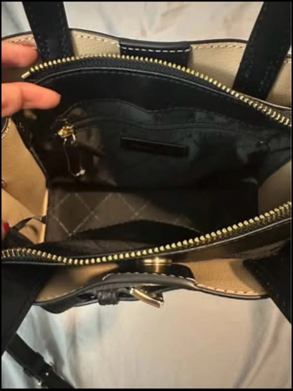 Michael Kors structured pebbled